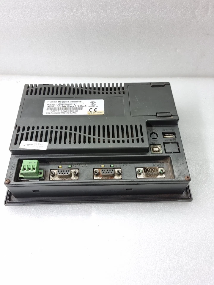 DELTA DOP-B07S211 24VDC HUMAN MACHINE INTERFACE For Parts Test as Photo